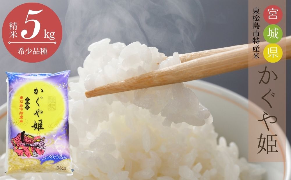 【令和7年産】 新米 宮城県産 超稀少品種 かぐや姫 精米 5kg 宮城県 東松島市 天授のお米 米 白米 こめ 宮城県 東松島市 オンラインワンストップ 対応 自治体マイページ