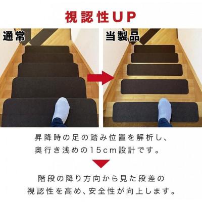 ふるさと納税 海南市 薄型吸着 ラウンド階段マット 70cm×15cm 15枚入り グレー BTS104385502 |  | 02