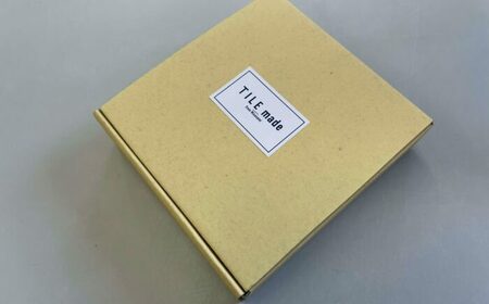 【美濃焼】 苔むら タイル イヤリング 直径20mm 瑞浪市 / TILEmade タイル アクセサリー ハンドメイド [AZCD051]