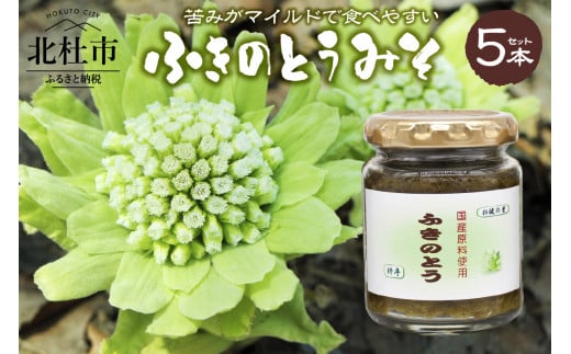 
ふきのとうみそ 国産無添加 125g×5本
