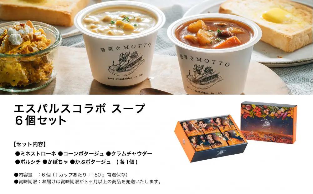 寄付でエスパルスを応援！ 清水エスパルス × 野菜をMOTTO レンジで1分 野菜をMOTTOスープ 6個セット 具だくさんスープ