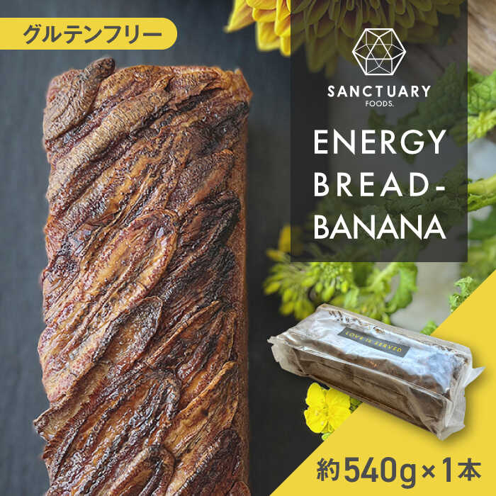【ふるさと納税】エナジーブレッド・バナナ　約540g ／ 焼菓子 スイーツ 保存料不使用 バナナ ブレッド グルテンフリー グレインフリー ヘルシー 神奈川県 葉山町【SANCTUARY FOODS (株)】[ASAH002]