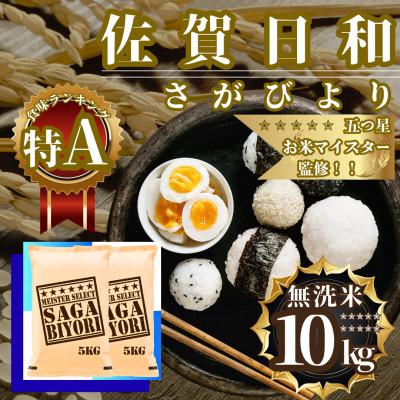 ふるさと納税 佐賀県 令和7年産【無洗米】さがびより10kg(5kg×2袋)五つ星お米マイスター厳選(佐賀県)