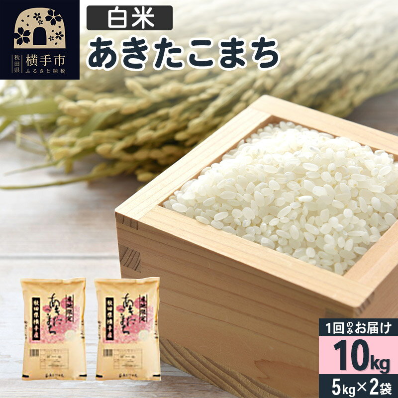 【ふるさと納税】【白米】令和7年産 横手市産 あきたこまち 10kg（5kg×2袋）