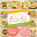 【ふるさと納税】＜そふまるやわらか食＞お肉セット（10食入）／刻み食 極きざみ 極刻み やわらか食 レトルト 冷凍食品 介護食品 冷凍介護食 嚥下食 高齢 食事介助 敬老の日 父の日 母の日 手軽 簡単 名阪食品株式会社