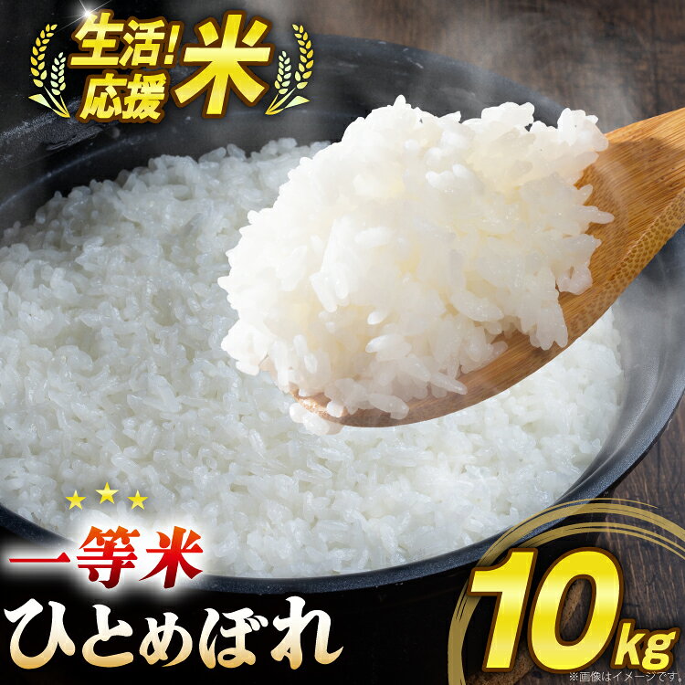 【ふるさと納税】 米 生活応援米 宮城県産 ひとめぼれ 10kg [菊武商店 宮城県 気仙沼市 20566111] お米 こめ コメ 白米 精米 ご飯 ごはん