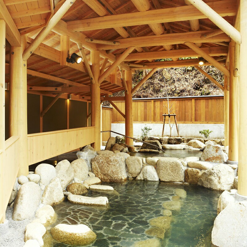 【ふるさと納税】 湯ノ口温泉宿泊券 一泊素泊りロッジ5名様