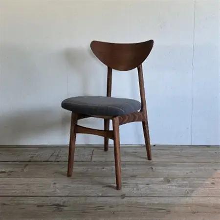 Karl Dining Chair リボン グレー ダークブラウンフレーム【SWOF】_雑貨・日用品 椅子・チェア・ソファ 家具・インテリア _【1572539】