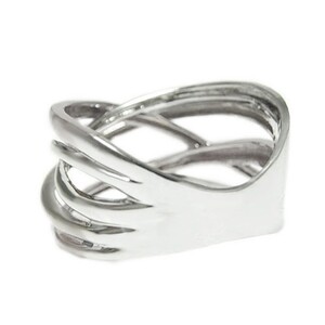 PT900 地金幅広デザインリング【34199-1】