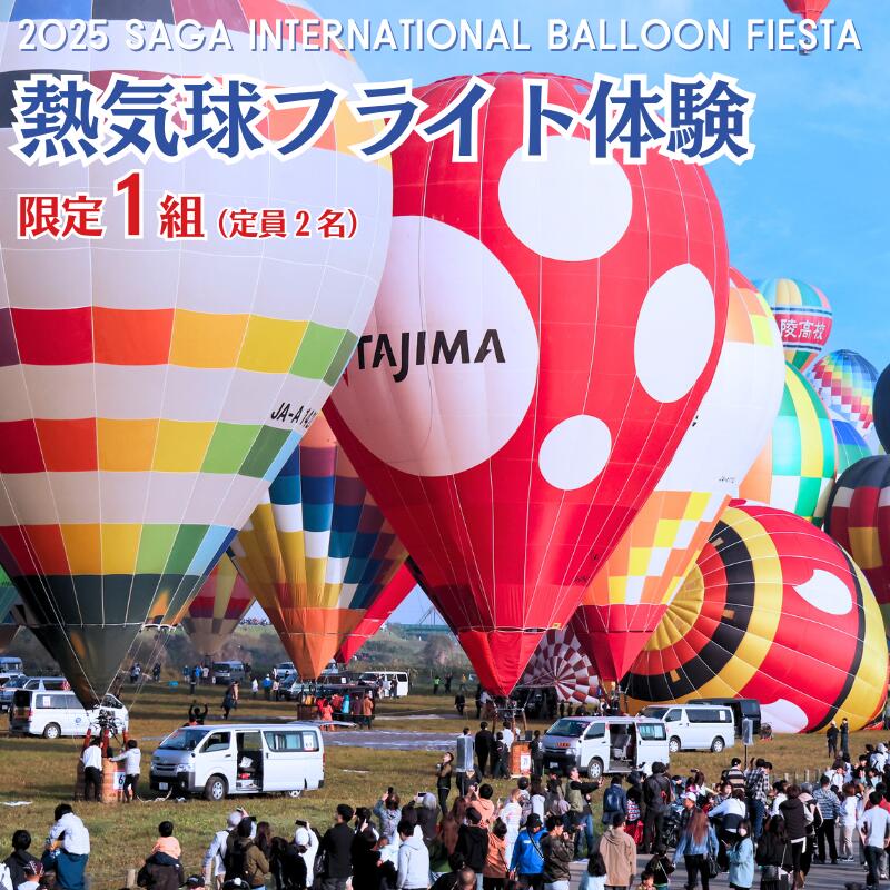 【ふるさと納税】熱気球フライト体験！佐賀インターナショナルバルーンフェスタ 特別体験プラン 11月2日（日）1組限定！：D100-005