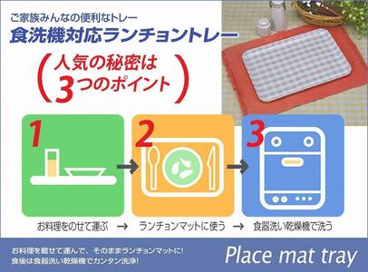 【イエロー 2枚組】タツクラフト ST ランチョン トレー L 39cm マーチ