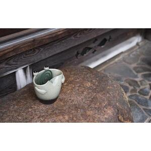 【信楽焼・明山】　蚊遣器　FROGかえる　s17-08