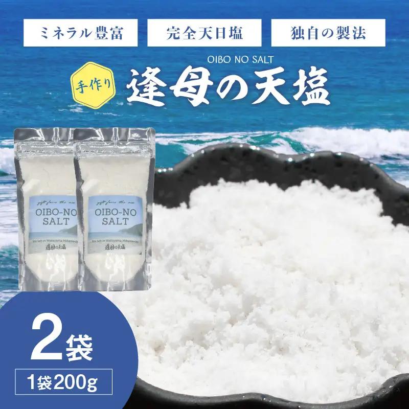 手作り天然塩 【逢母の天塩】200g×2パック【1259-1】