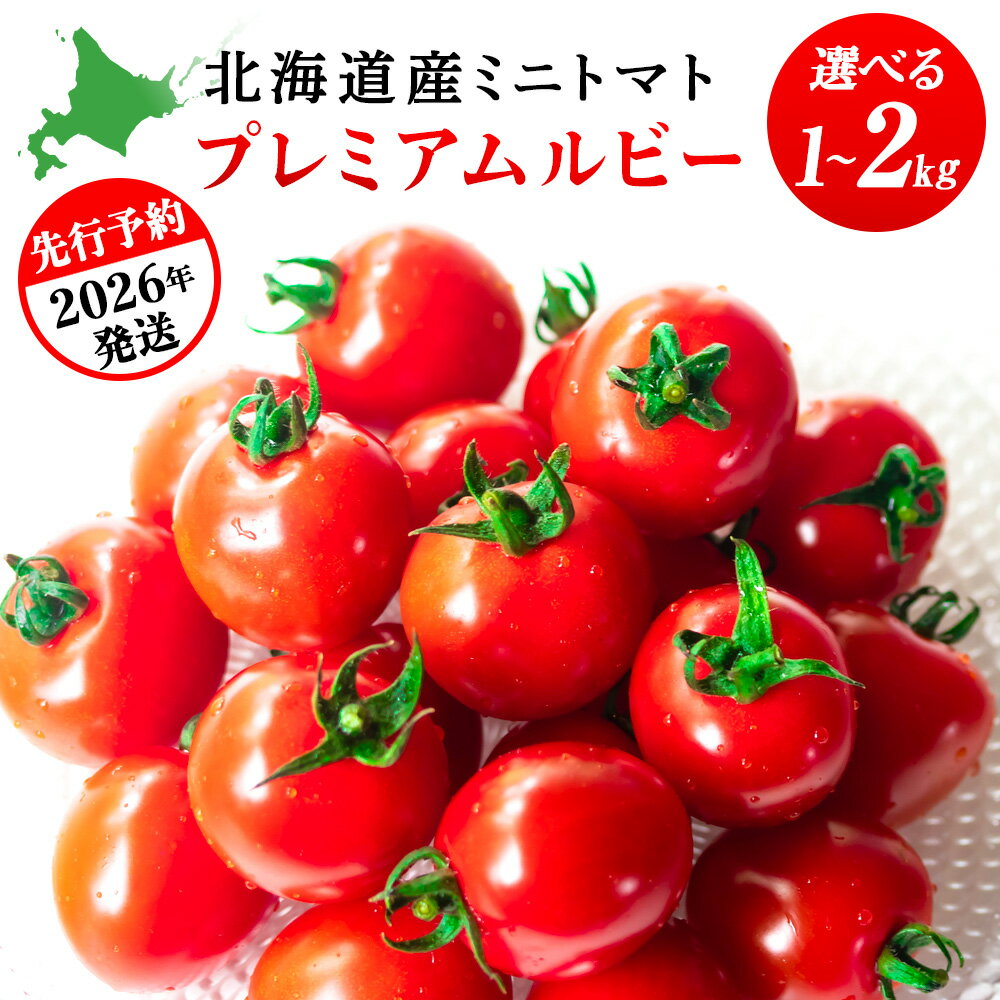 【ふるさと納税】【2026年発送】〈萬福農研〉産地直送！ミニトマト (プレミアムルビー) 選べる1kg～2kg北海道ふるさと納税 野菜 トマト 産直 ミニトマト 北海道 【北海道千歳市】