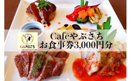 
Cafeやぶさちお食事券(3,000円分)
