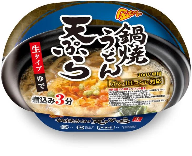 徳島製粉　金ちゃん鍋焼うどん天ぷら （217g×12個入）｜インスタント 簡単 カップうどん 生タイプ 期間限定