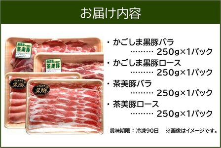 106-08 かごしま黒豚・茶美豚のしゃぶしゃぶ食べ比べセット