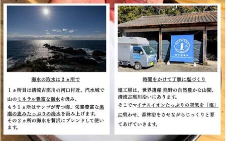 紀州天日塩・味わい比べ２種セット 100g×2袋 -元漁師が作る塩 極上の塩を本州最南端から全国へ- / 塩 調味料 串本町【sio003】