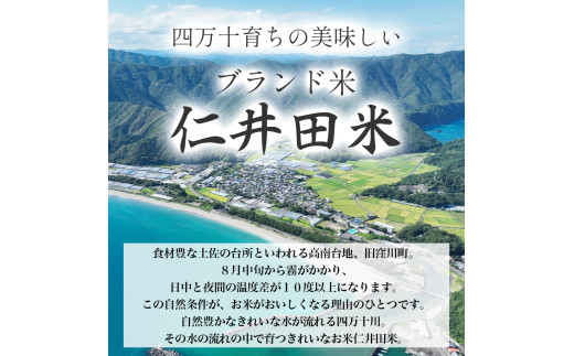 ◎令和7年産米◎四万十育ちの美味しい「特選仁井田米」香り米50％入りのお米5㎏／Bmu-D65
