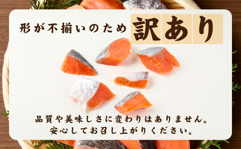 鮭の切り身 500g（11～13切れ）【お弁当 訳アリ 不揃い 切身 サケ さけ しゃけ シャケ 魚介 海鮮 魚 さかな】 010B1932