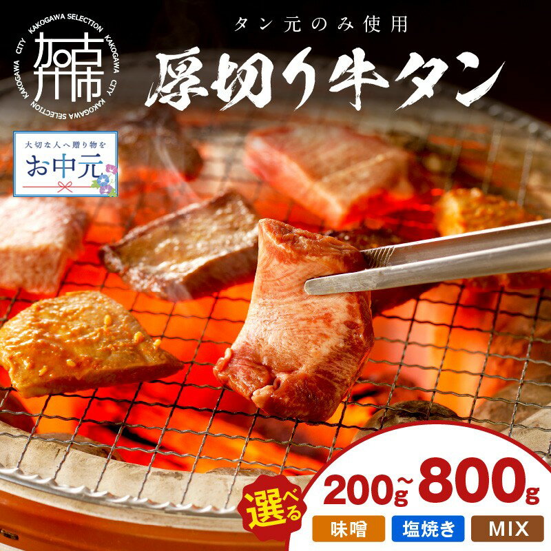 【ふるさと納税】【＼お中元熨斗対応／】【レビューキャンペーン】【やわらかい部位(タン元)のみ使用】厚切り牛タン 味噌漬け 塩焼き用《 選べる 種類 牛タン 牛肉 牛 肉 お肉 送料無料 焼肉 BBQ 厚切 おすすめ 小分け 小分けパック ふるさと納税 牛タン厚切り 》