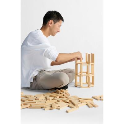 ふるさと納税 福岡市 福岡市産材ヒノキの0歳から大人まで楽しめる「てっぺんつみき」75枚セット XM002 |  | 02