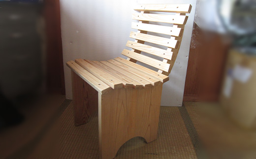 【特許庁 意匠登録済】匠の椅子 1脚【伝統技術が生み出す 確かな技の結晶】【佐賀県産杉100%使用】I-27