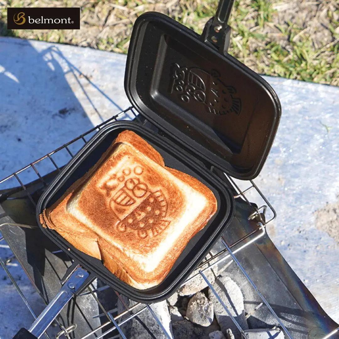 [ベルモント]ホットサンドメーカー フッ素樹脂加工 アルミ合金製ホットサンドクッカー キャンプ用品 アウトドア用品セパレート式ホットサンドメーカー ソロキャンプ 軽量ホットサンドメーカー キャンプ用ホットサンドメーカー