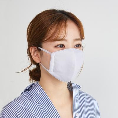 ふるさと納税 和泉市 マスク(Mサイズ)2枚セット　色:シルバースカイ　4層構造立体　中2層　制菌・消臭・抗カビシート入り |  | 01