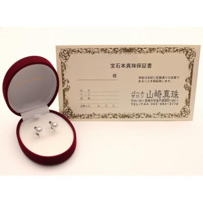 ふるさと納税 長崎市 アコヤ真珠イヤリング7.5-8.0mm【K14WG】 |  | 02