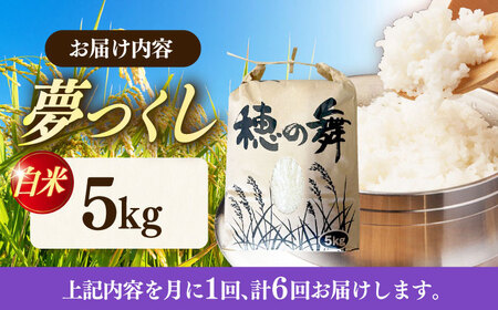 【6回定期便】 白米 夢つくし 5kg [ABAB009] 築上町 定期便 精米 ブランド米