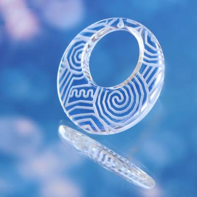 ふるさと納税 山梨県 【Do_goods】縄文土器の文様を刻む 水晶とオニキス アミュレット 659-990 |  | 02