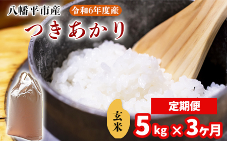 【2024年11月発送開始】 令和6年産 新米 岩手県産 つきあかり 玄米 5kg× 3ヶ月定期便 ／ 米 産地直送 農家直送 【中沢農産】