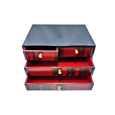 ふるさと納税 新潟市 新潟特産竹塗　ミニ整理箪笥 3段小引出4引き [54070530] |  | 01