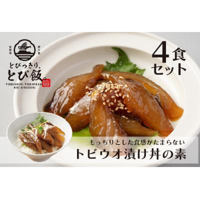 ふるさと納税 屋久島町 とびっきり、とび飯。【トビウオ漬け丼のもと】4食セット