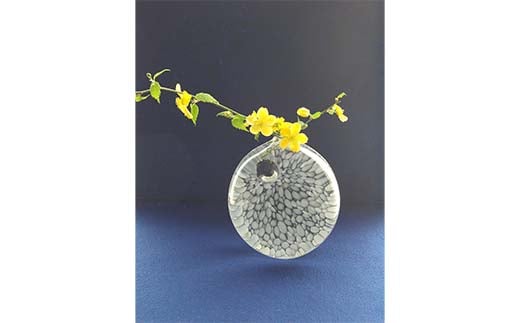 ＜ガラス作家 池本美和＞一輪挿し「Water Garden」 吹きガラス 硝子 ガラス 一輪挿し 花瓶 池本美和 贈り物 ギフト  工芸品 F6L-484