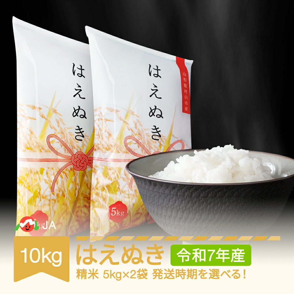 【ふるさと納税】 【先行予約】 新米 米 10kg 5kg×2 はえぬき 精米 令和7年産 2025年産 山形県村山市産 送料無料※沖縄・離島への配送不可