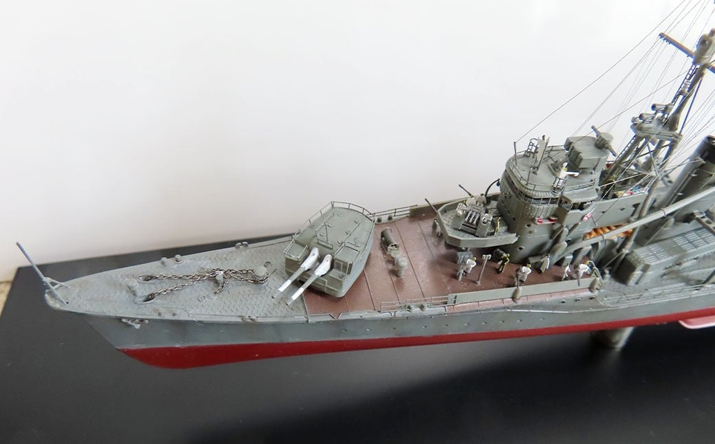プロプラモデラーが作る！ 一点物 日本海軍 駆逐艦 「雪風」 1945年 1／350 （完成品） ハセガワベースプラモデル