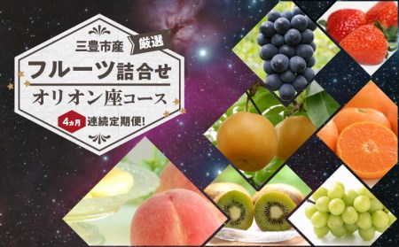 三豊市産の厳選フルーツ詰合せ♪4ヶ月連続定期便！【オリオン座コース】_M102-0023