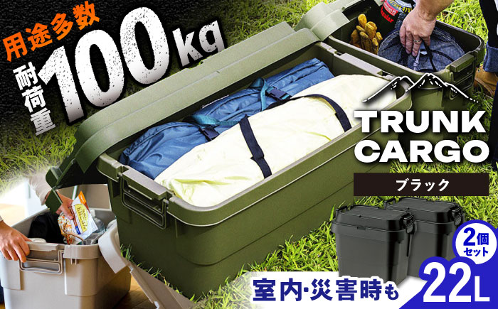 トランクカーゴ ブラック SSサイズ 2個組アウトドア / 恵那市 / 東谷株式会社　明智流通センター [AUAD027]