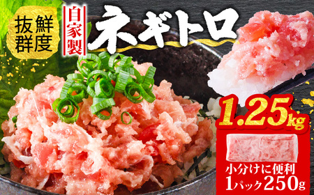 【ネギトロ】ねぎとろ 1.25kg (250g×5パック) | 【SS004】