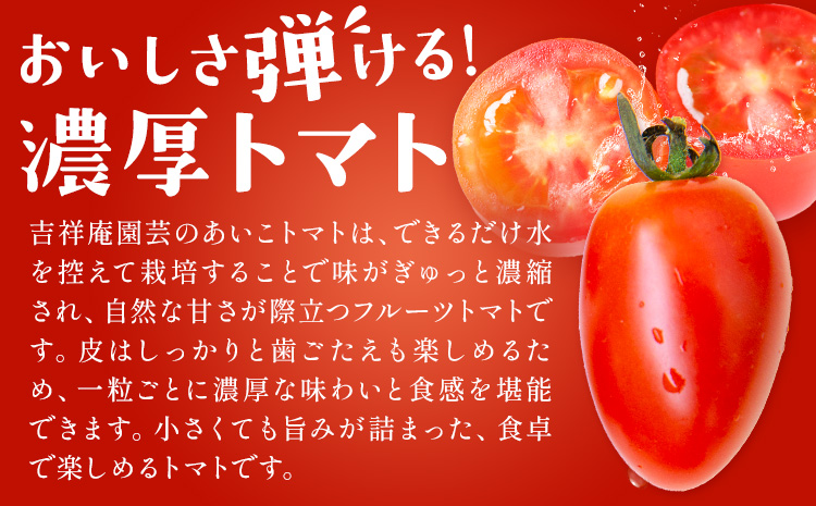 s612 《期間・数量限定》あいこフルーツトマト(計800g・200g×4パック) 鹿児島 国産 九州産 野菜 とまと トマト ミニトマト フルーツトマト サラダ 【吉祥庵園芸】