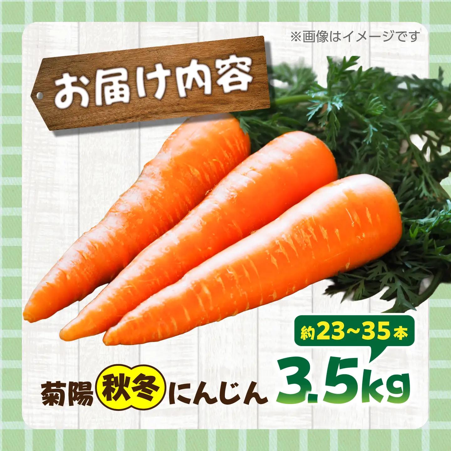 【先行予約】【12月中旬より順次発送】（ふるなび限定）菊陽秋冬にんじん 秀品 約3.5kg / にんじん 菊陽にんじん 西洋にんじん ニンジン 人参 野菜 熊本 菊陽 【マツモト：ファーム】[BHDH