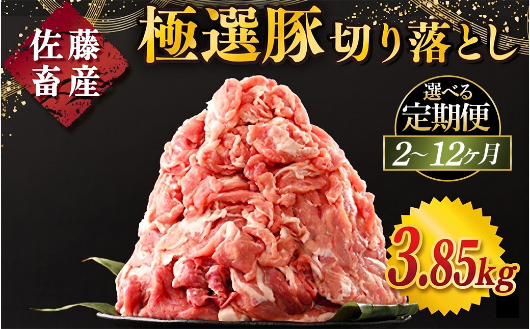 
                  【選べる配送回数】佐藤畜産の極選豚 豚肉の切り落とし 3.85kg | お肉 豚肉 ポーク 小分け パック 真空パック  冷凍 BBQ 焼肉 キャンプ パーティー 国産 茨城県 土浦市  ※離島への配送不可
                