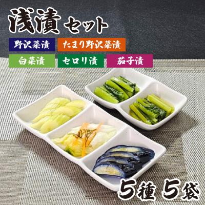 ふるさと納税 岡谷市 浅漬セット 5種5袋