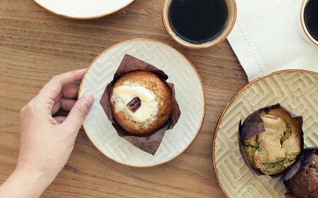 【波佐見焼】SHINOGI 5寸皿 2点セット 生成【studio wani】[MB63]