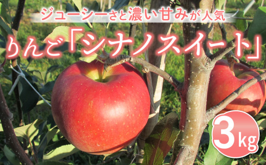 りんご「シナノスイート」3kg 長野県オリジナル品種｜JA信州うえだ東部地区営農課 東御市産  ※10月中旬～11月上旬頃お届け予定