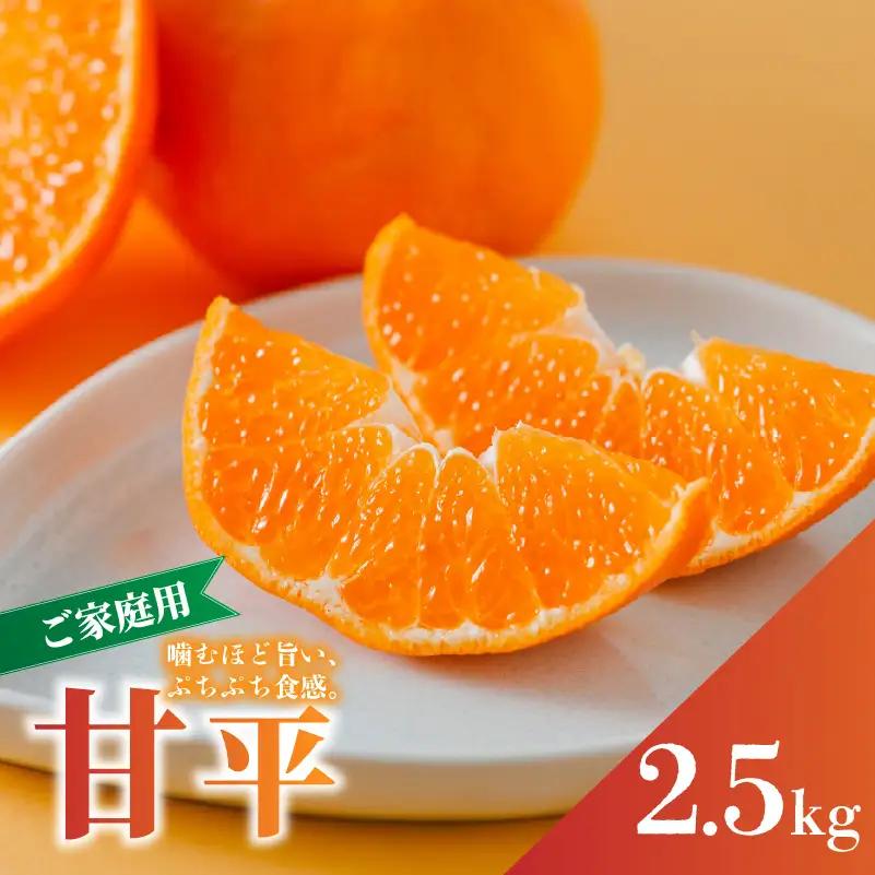 【甘平】【2027年2月上旬頃から順次発送】甘平(かんぺい) 家庭用 約2.5 kg 愛媛県松山市【RNK012】