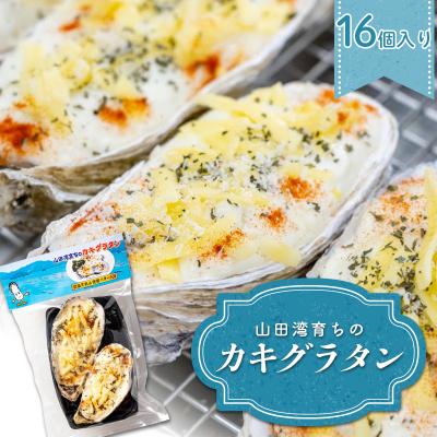 ふるさと納税 山田町 三陸山田産 山田湾 育ちの カキ グラタン (16個入り)  牡蠣