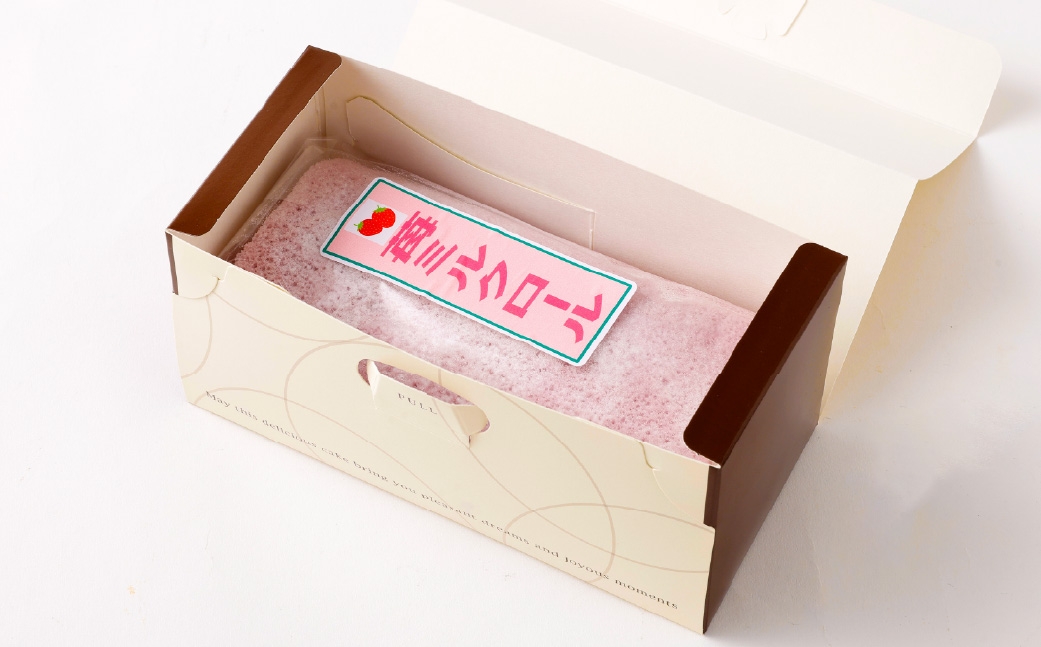 ロールケーキ（苺ミルク） 約310g × 1本